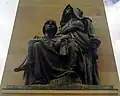 A woman carrying a dying child at a concentration camp.One of Anton's work at the National Women's Monument, Bloemfontein,1916