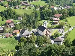 An aerial view of Entremont