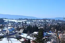 A general view of Clairvaux-les-Lacs