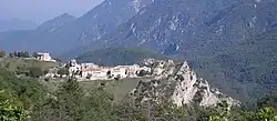 Overview of the village of Le Mas (Alpes-Maritimes)