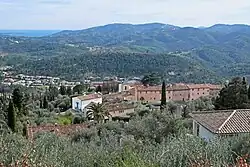 A view of the village of Le Tignet from a property on the path of Léouvière