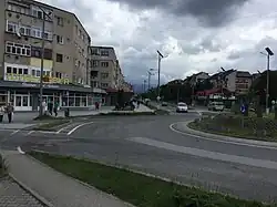Mihai Viteazul Boulevard, the main street in Vulcan