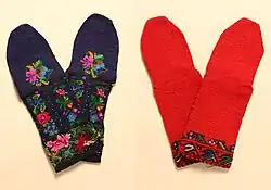 Woolen socks.