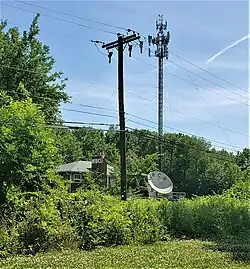 Image of a WBCB radio station tower in Pennsylvania USA