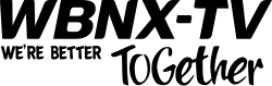 On top, the letters WBNX-TV in a slightly oblique font. Underneath, small text reading "WE'RE BETTER" and in loose, handwritten text, "ToGether"