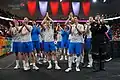 Czech national team after winning the semifinal at the 2022 World Championship