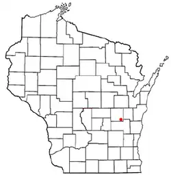 Location of Black Wolf, Wisconsin