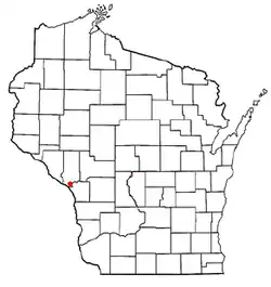 Location of Caledonia, Trempealeau County, Wisconsin