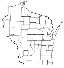 Location of Dale, Wisconsin