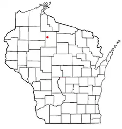 Location of Flambeau, Price County, Wisconsin