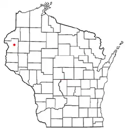 Location of Georgetown, Polk County, Wisconsin