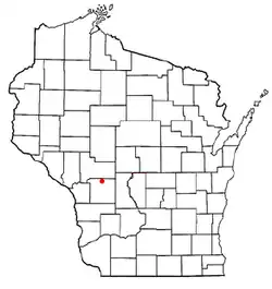 Location of Grant, Monroe County, Wisconsin