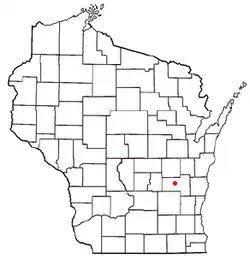 Location of Lamartine, Wisconsin