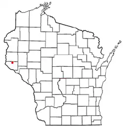Location of Martell, Wisconsin