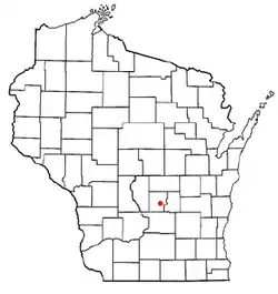 Location of Montello, Wisconsin