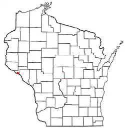 Location of Pepin, Wisconsin