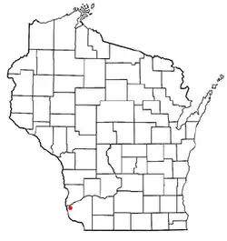 Location of Wyalusing, Wisconsin