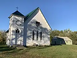 Willow Row Church and camp in Howard Township