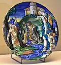 Francesco Xanto Avelli, Echo, Amor en Narcissus (1535)