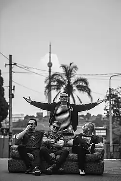 The band, circa 2026, by Daniel Craig Johnson
