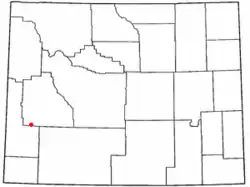 Location of Calpet, Wyoming