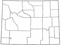Location of Little America, Wyoming