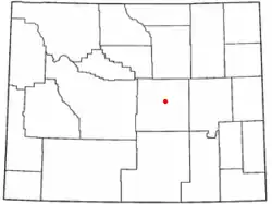 Location of Powder River, Wyoming