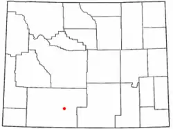 Location of Table Rock, Wyoming