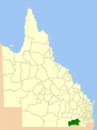 Location within Queensland