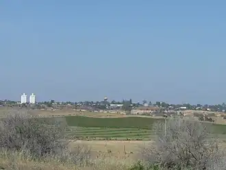 View of Waikerie from Holder at the north of the county