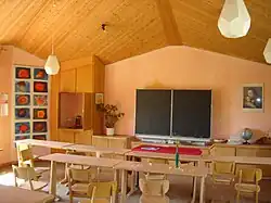 Waldorf elementary school classroom