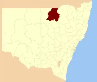 Location in New South Wales