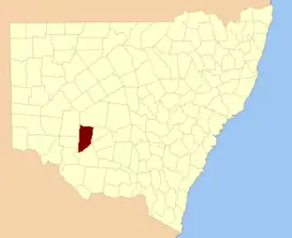 Location in New South Wales