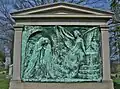 Bronze relief on Walker monument (ca. 1918–1921), Max Bachmann, sculptor