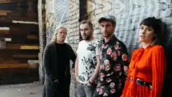 Walking on Cars 2019, from left to right: Paul Flannery, Evan Hadnett, Patrick Sheehy, Sorcha Durham.