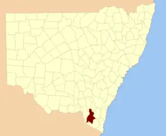 Location in New South Wales