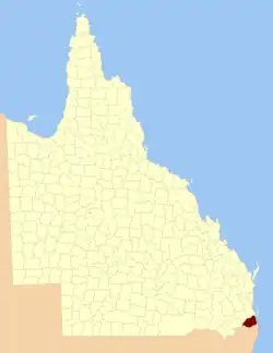 Location within Queensland