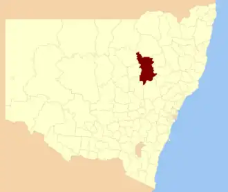 Location in New South Wales