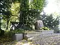 A monument dedicated to people rounded up by German officers in the park on 16 September 1944, from where they were send to concentration camps, and people killed in Włochy during the German occupation.