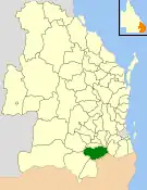 Location within Queensland