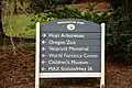 Washington Park wayfinding sign, 2007