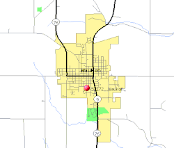 Detailed local map of Waukon