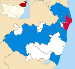 2010 results map