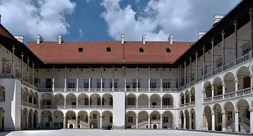 Wawel Royal Castle arcade courtyard