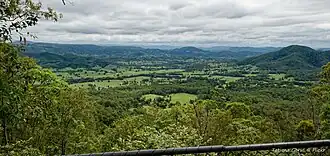 Looking across the Obi-Obi Valley from Wayne's Lookout, 2020