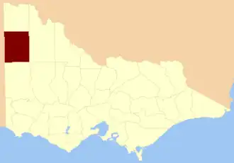 Location in Victoria