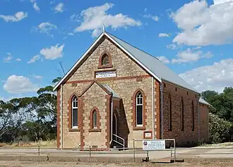 Early 20th century church at Weetulta in the south west of the hundred