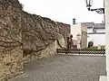 Remnants of the defensive wall built about 1300