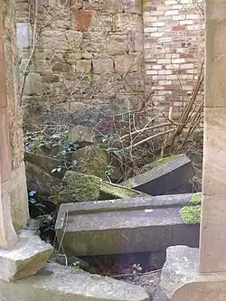 The interior of the gazebo by the wear