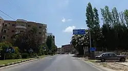 Entrance to the town in 2019
